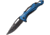 Mtech Drop Point Spring Assisted Knife w/Bottle Opener, 3.5 in, 3Cr13 Stainless Steel Stainless Steel, Blue, MT-A705G2-BL