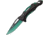 Mtech Drop Point Spring Assisted Knife w/Bottle Opener, 3.5 in, 3Cr13 Stainless Steel Stainless Steel, Black/Green, MT-A705G2-GN