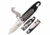 Mtech MT-1102BK Manual Folding Knife, 2.5in, 3CR13 Stainless Steel, Drop Point, Steel Blade, Nylon Fiber Handle w/Multitool Blade and Carabiner, Black, MT-1102BK