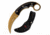 Mtech MT-20-84GD Fixed Blade Knife, 3.5in, Stainless Steel, Karambit, Golden Blade, Pakkawood Handle, Black, MT-20-84GD