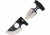 MTech Push Combo Fixed Blade Knife,2.75in,440C Stainless Two Tone Blade,Textured Black G-10 Handle MT2024BS