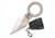 Mtech Spear Point Fixed Blade Knife w/Bead Chain, 1.75 in, 3Cr13 Stainless Steel Stainless Steel, Satin, MT-20-92S