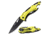Mtech Spring Assisted Folding Knive, 3.5in Blade, Neon Handle, 3CR13 Steel Blade Knive, Neon Yellow, MT-A705NYL