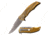 Mtech Spring Assisted Folding Knive, 3.75in Blade, 3CR13 Steel Polished Blade Knive, Gold, MT-A1095BZ