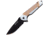 Mtech Stripe Framelock A/O Folding Knife, 3.5 black finish 3Cr13 stainless blade, Gray and orange anodized aluminum handle, MT-A1137GOR