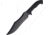 MTech Tactical Fixed Blade Knife,8.5in,Clip Blade,Textured Black G-10 Handle MT2039