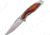 Mtech Wood Framelock A/O Folding Knife, 3.75 satin finish 3Cr13 stainless blade, Stainless handle with Brown pakkawood onlay, MT-A1153BR