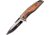 Mtech Wood Framelock A/O Folding Knife, 3.75 two-tone finish 3Cr13 stainless blade, Stainless handle with Light brown pakkawood onlay, MT-A1153BWD