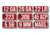 MTM Ammo Caliber Label Display With 54 Units, CLD