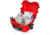 Nanuk 905 Case Empty with First Aid Logo, Red, 905S-000RD-PA0-FSA01