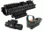 NcStar 2-7x32mm Compact Rifle Scope Kit 3 - Rangefinder Reticle w/ Green Laser and Red Dot Sight