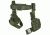 Ncstar 3pcs Drop Leg Gun Holster And Magazine Holder Green Cv2908g
