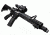 NcSTAR GEN3 SRT 3X-9X Rubber Armored Mil-Dot Rifle Scope w/ Green Laser,Black VSRTM3940GV3