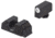 Night Fision Costa Ludus Night Sight Set, Glock 42/43/43X, White Front Ring, Horizontal Tritium Bar Rear, GLK-003-010-WGXG