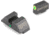 Night Fision GLK001015YGZ Night Sight Set Accur8 Front/Square Rear Glock 17/17L