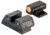 Night Fision Standard Height Night Sight Set, FN 509, Orange Front Ring, FNH-101-003-OGZG