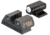 Night Fision Standard Height Night Sight Set, FN 509, White Front Ring, U Notch Rear, FNH-101-007-WGZG