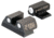 Night Fision Standard Height Night Sight Set, FN 509, White Front Ring, White Rear Rings, FNH-101-003-WGWG