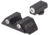 Night Fision Standard Height Night Sight Set, Glock 48, White Front Ring, U Notch White Rear Rings, GLK-005-007-WGWG