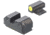 Night Fision Standard Height Night Sight Set, Ruger Max 9, Yellow Front Ring, RUG-326-003-YGZG