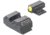 Night Fision Standard Height Night Sight Set, Ruger Max 9, Yellow Front Ring, U Notch Rear, RUG-326-007-YGZG