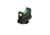 Night Fision Optic Height Fiber Sight Set, Glock 17/19/45/48 w/ RMR/507c/SRO/ACRO, Green Front, Black, GLK-001-330-353-GFZX