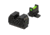 Night Fision Optic Height Fiber Sight Set, Sig P320 w/ RMR/507c/SRO, Green Front, Black, SIG-183-345-332-GFZX