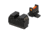 Night Fision Optic Height Fiber Sight Set, Sig P320 w/ RMR/507c/SRO, Red Front, Black, SIG-183-345-332-RFZX
