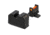 Night Fision Optic Height Fiber Sight Set, Smith &amp; Wesson M&amp;P 2.0 w/ RMR/507c/SRO, Red Front, Black, SAW-206-311-402-RFZX
