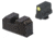 Night Fision Optics Ready Stealth Lower 1/3rd Night Sight Set, Glock 17/19/34 w/ RMR/507c/SRO/ACRO, Yellow Front Ring, Blank Rear Sight, GLK-001-330-353-YGZX