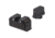 Night Fision Optics Ready Stealth Lower 1/3rd Night Sight Set, Glock 17/19/34 w/ RMR/507c/SRO/ACRO, Black Front, Black, GLK-001-330-353-ZGZG