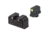Night Fision Optics Ready Stealth Lower 1/3rd Night Sight Set, Glock 17/19/34 w/ RMR/507c/SRO/ACRO, Yellow Front, Black, GLK-001-330-353-YGZG
