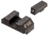 Night Fision Optics Ready Stealth Glock Night Sight Set, Glock 19/17/45/23 w/ Holosun SCS, Black Front, Blank Rear, GLK-001-163-175-ZGZX