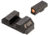 Night Fision Optics Ready Stealth Glock Night Sight Set, Glock 19/17/45/23 w/ Holosun SCS, Orange Front, Blank Rear, GLK-001-163-175-OGZX
