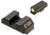 Night Fision Optics Ready Stealth Glock Night Sight Set, Glock 19/17/45/23 w/ Holosun SCS, Yellow Front, Blank Rear, GLK-001-163-175-YGZX