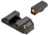 Night Fision Optics Ready Stealth Glock Night Sight Set, Glock 43/43x/42/48, Orange Front, GLK-003-163-159-OGZG