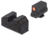 Night Fision Optics Ready Stealth Glock Night Sight Set, Glock 43/43x w/ 507k, Orange Front Ring, Blank Rear Sight, GLK-003-290-297-OGZX