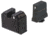 Night Fision Optics Ready Stealth Glock Night Sight Set, Glock 43/43x w/ RMRcc, Black Front Ring, GLK-003-465-472-ZGZG