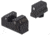 Night Fision Optics Ready Stealth Glock Night Sight Set, Glock 48 w/ 507k, Black Front Ring, GLK-005-290-313-ZGZG