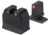 Night Fision Optics Ready Stealth Heckler &amp; Koch Night Sight Set, HK VP9 w/ DPP/509t/Acro, Orange Front Ring, HAK-127-480-517-OGZG