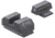 Night Fision Optics Ready Stealth Ruger Night Sight Set, Ruger Max 9, Black Front Ring, Blank Rear Sight, RUG-326-185-262-ZGZX
