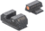 Night Fision Optics Ready Stealth Ruger Night Sight Set, Ruger Max 9, Orange Front Ring, RUG-326-185-262-OGZG