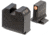 Night Fision Optics Ready Stealth Smith &amp; Wesson Night Sight Set, S&amp;W M&amp;P w/ DPP/509t/Acro, Orange Front Ring, Blank Rear Sight, SAW-205-464-560-OGZX