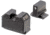 Night Fision Optics Ready Stealth Smith &amp; Wesson Night Sight Set, S&amp;W M&amp;P w/ RMR/507c/SRO, Black Front Ring, Blank Rear Sight, SAW-205-311-402-ZGZX