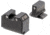 Night Fision Optics Ready Stealth Smith &amp; Wesson Night Sight Set, S&amp;W M&amp;P w/ RMR/507c/SRO, Black Front Ring, SAW-205-311-402-ZGZG