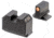 Night Fision Optics Ready Stealth Smith &amp; Wesson Night Sight Set, S&amp;W M&amp;P w/ RMR/507c/SRO, Orange Front Ring, Blank Rear Sight, SAW-205-311-402-OGZX
