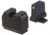 Night Fision Optics Ready Stealth SIG Sauer Night Sight Set, SIG P320 w/ DPP/509t/Acro, Black Front Ring, Blank Rear Sight, SIG-180-455-440-ZGZX