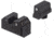 Night Fision Optics Ready Stealth Walther Night Sight Set, Walther PDP/PPQ w/ RMR/507c/508t, Black Front Ring, WAL-277-290-313-ZGZG