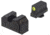 Night Fision Optics Ready Stealth Walther Night Sight Set, Walther PDP/PPQ w/ RMR/507c/508t, Yellow Front Ring, Blank Rear Sight, WAL-277-290-313-YGZX