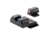 Night Fision Optics Ready Stealth Night Sight Set, S&amp;W M&amp;P Shield Plus w/ 507k, Orange Front, Black, SAW-204-215-290-OGZG